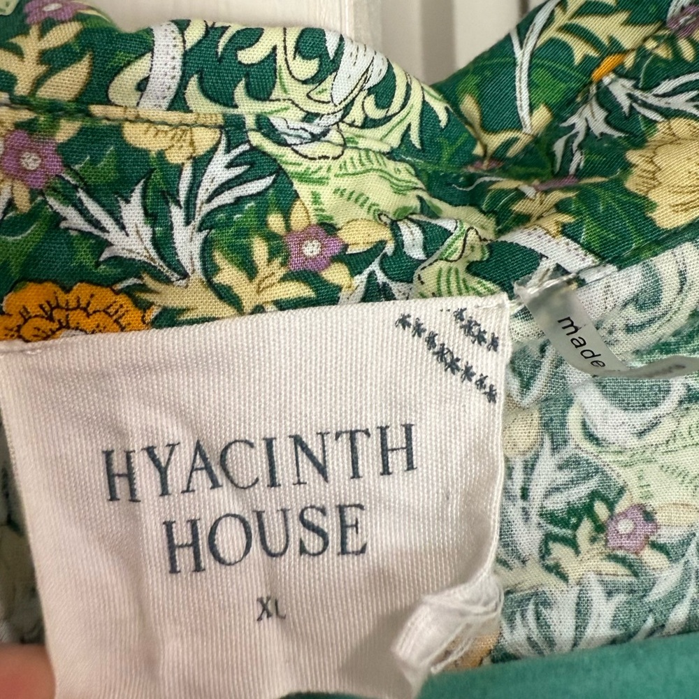 Tuckernuck Hyacinth House Long Sleeve Green Carrington Collared Mini Dress XL - Picture 8 of 11